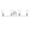 Designers Fountain Echo 35in 4-Light Satin Platinum Modern Indoor Vanity Light with Clear Glass Shades 87804-SP - alternate 1